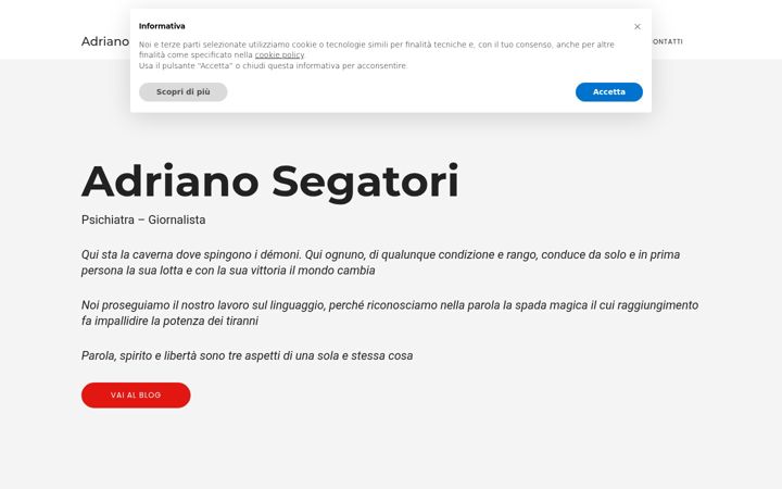 Screenshot von adrianosegatori.it