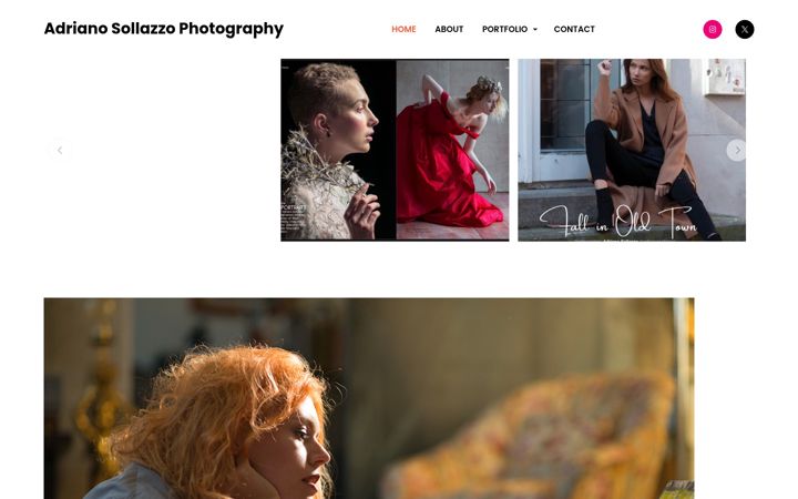 Skærmbillede af adrianosollazzo.com