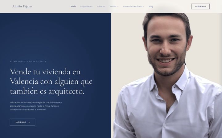 Screenshot of adrianpajares.com