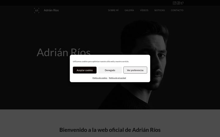 Skærmbillede af adrianrios.es