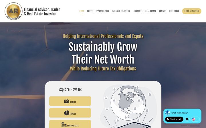Screenshot of adrianrowles.com
