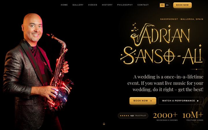 Screenshot of adriansansoali.com