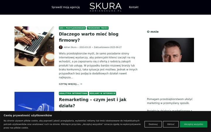 Screenshot di adrianskura.pl