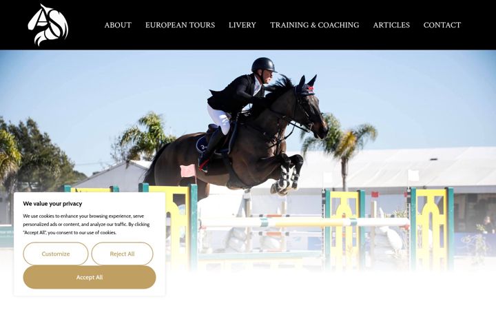 Screenshot of adrianspeightshowjumping.com