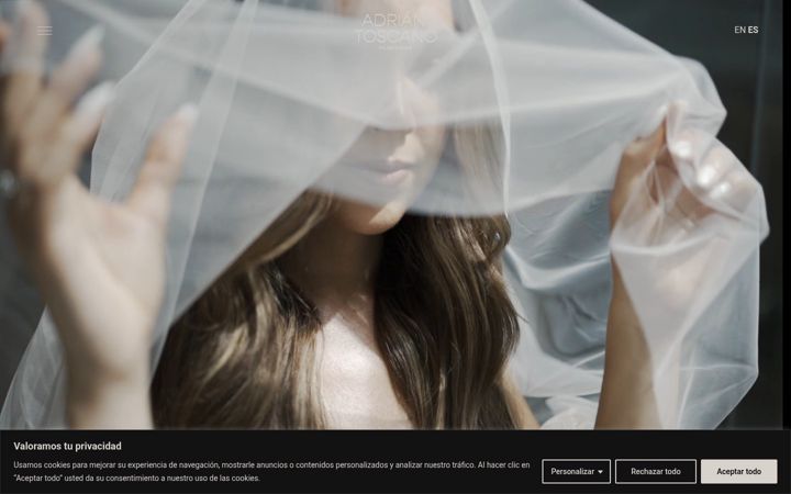 Screenshot of adriantoscano.com