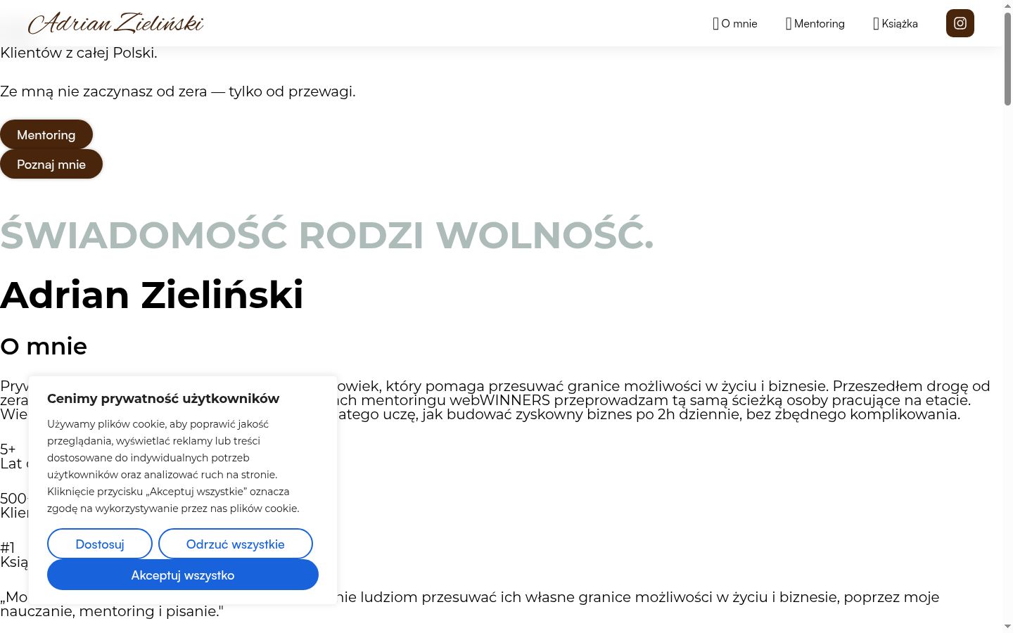 Snímek obrazovky baneru souhlasu zobrazeného před jakoukoli interakcí