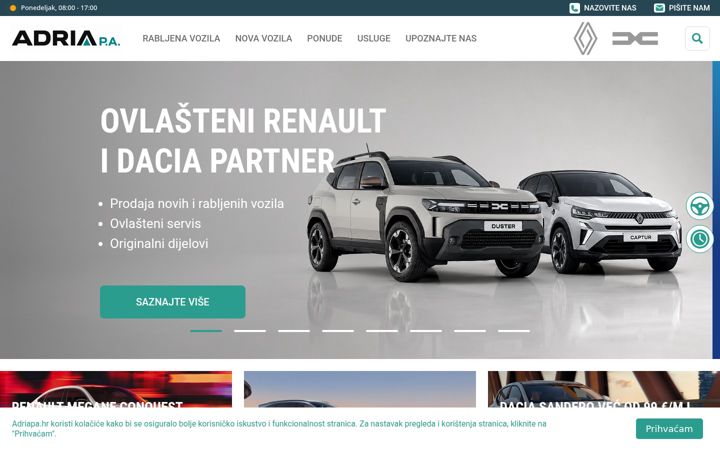 Screenshot of adriapa.hr