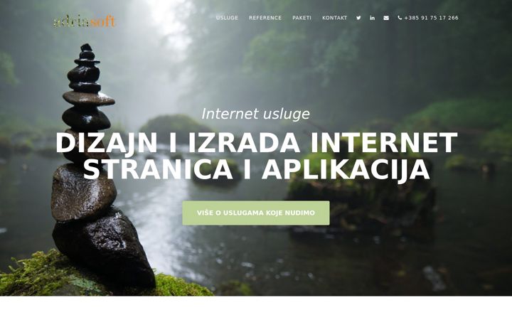 Screenshot of adriasoft.net