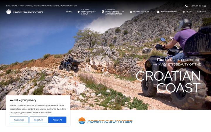 Screenshot ta' adriatic-summer.com