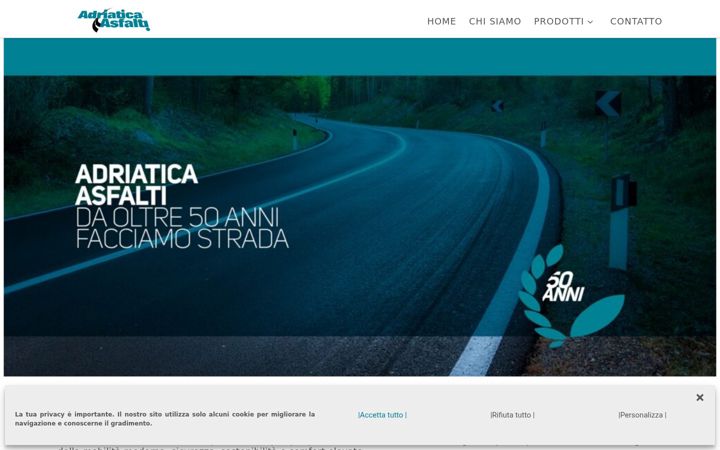 Screenshot of adriaticaasfalti.it