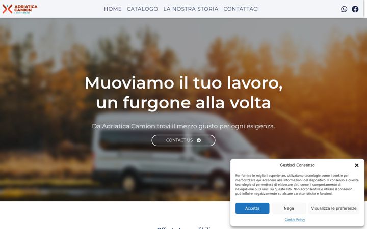 Screenshot of adriaticacamion.com