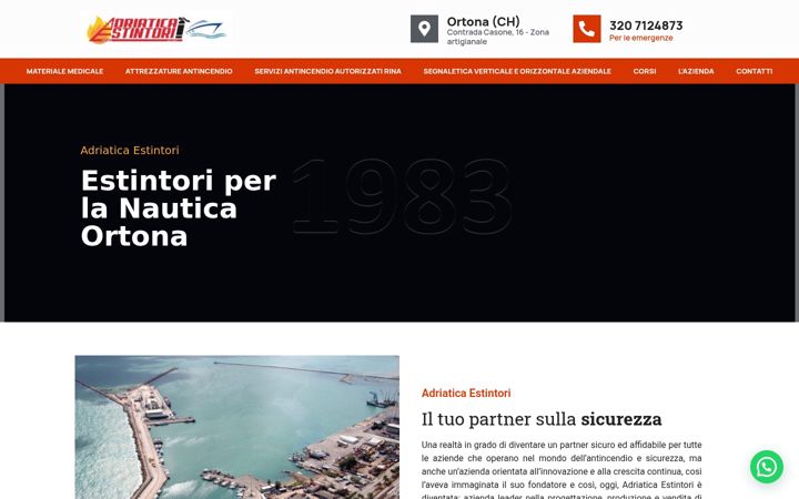 Capture d'écran de adriaticaestintori.it