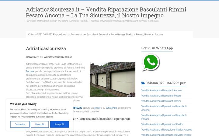 Captură de ecran a adriaticasicurezza.it