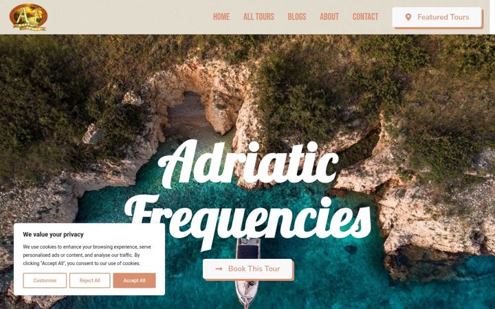 Screenshot του adriaticfrequencies.com