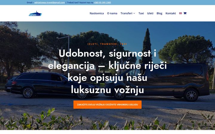 Snímek obrazovky adriaticway.hr