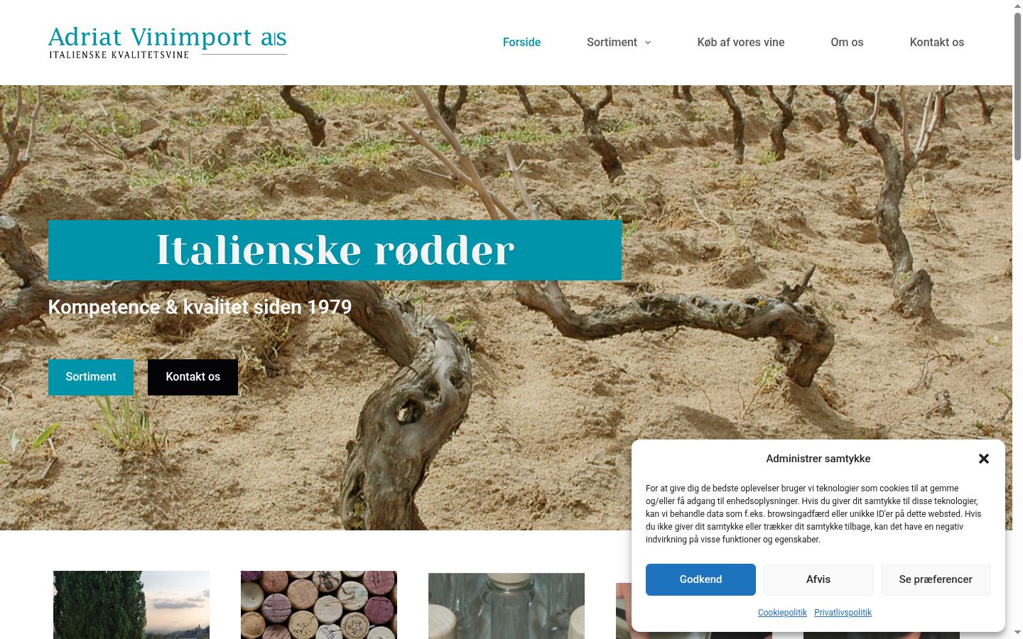 Snímek obrazovky baneru souhlasu zobrazeného před jakoukoli interakcí