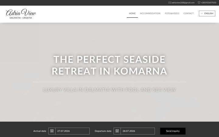 Screenshot of adriaview-komarna.com