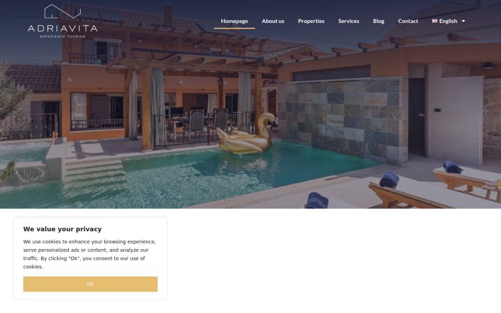 Screenshot of adriavita.com