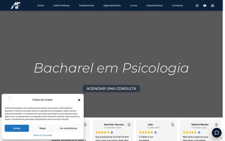 Screenshot of adrielfeitosa.com