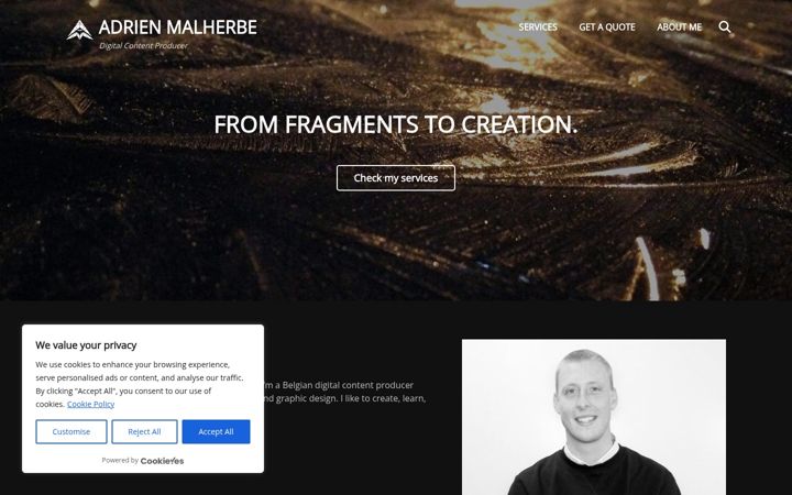 Snímek obrazovky adrien-malherbe.com