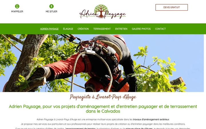 Screenshot ta' adrien-paysage.fr