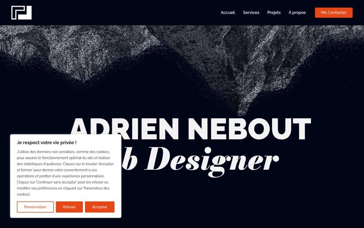 Screenshot of adrien-webdesigner.fr