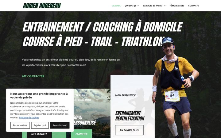 Screenshot of adrienaugereau.fr
