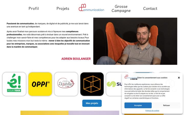 Snímek obrazovky adrienboulanger.com
