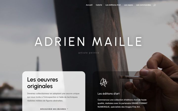 Screenshot of adrienmaille.com
