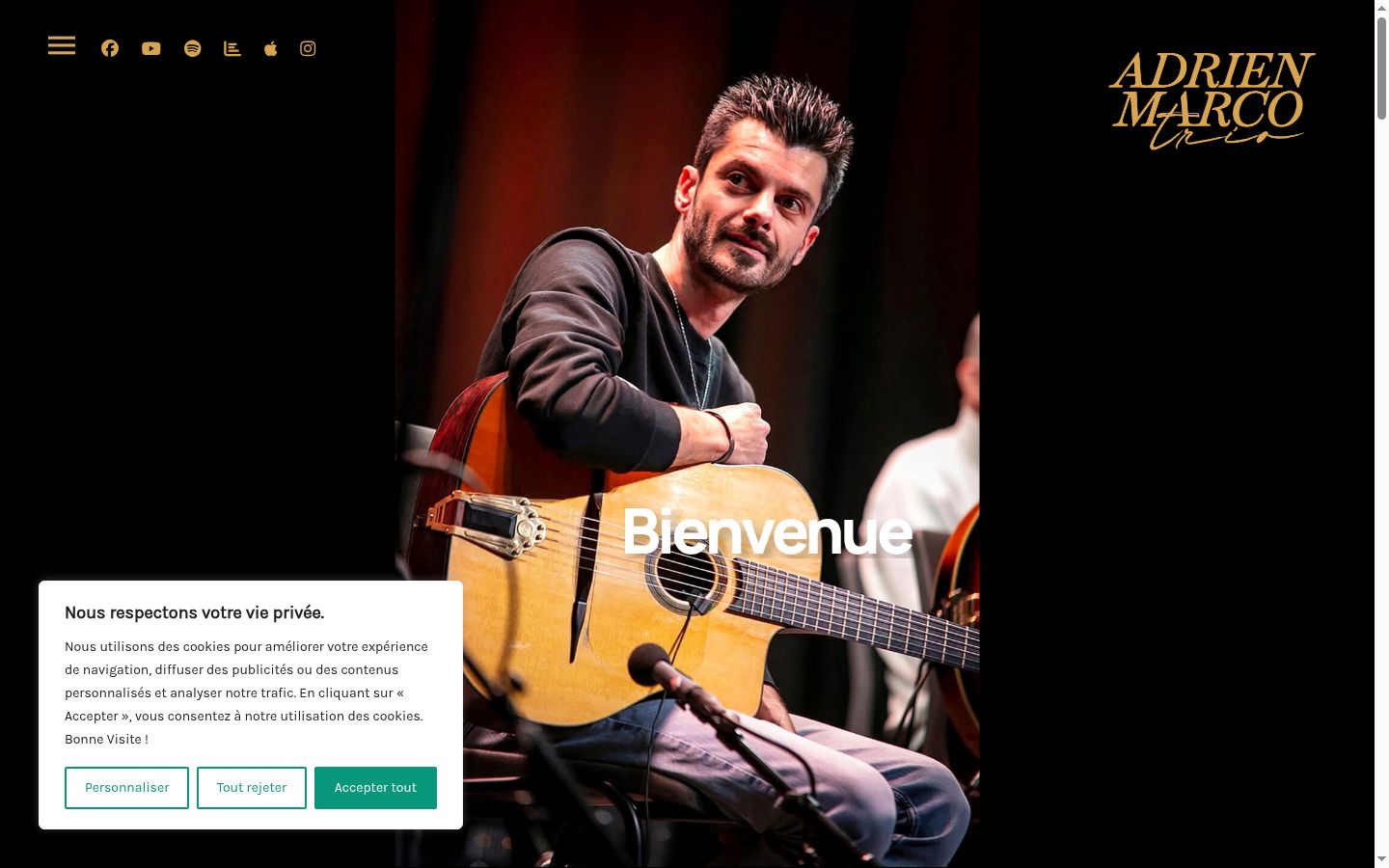 Screenshot tal-banner tal-kunsens muri qabel kwalunkwe interazzjoni