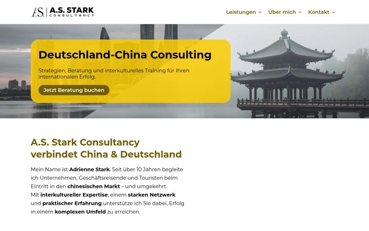 Screenshot of adrienne-stark.com