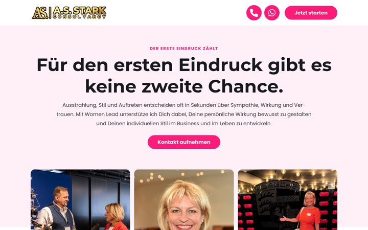 Screenshot of adrienne-stark.de