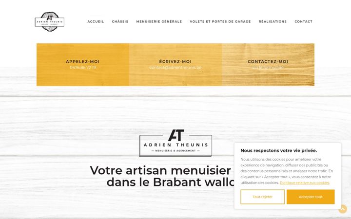 Screenshot of adrientheunis.be
