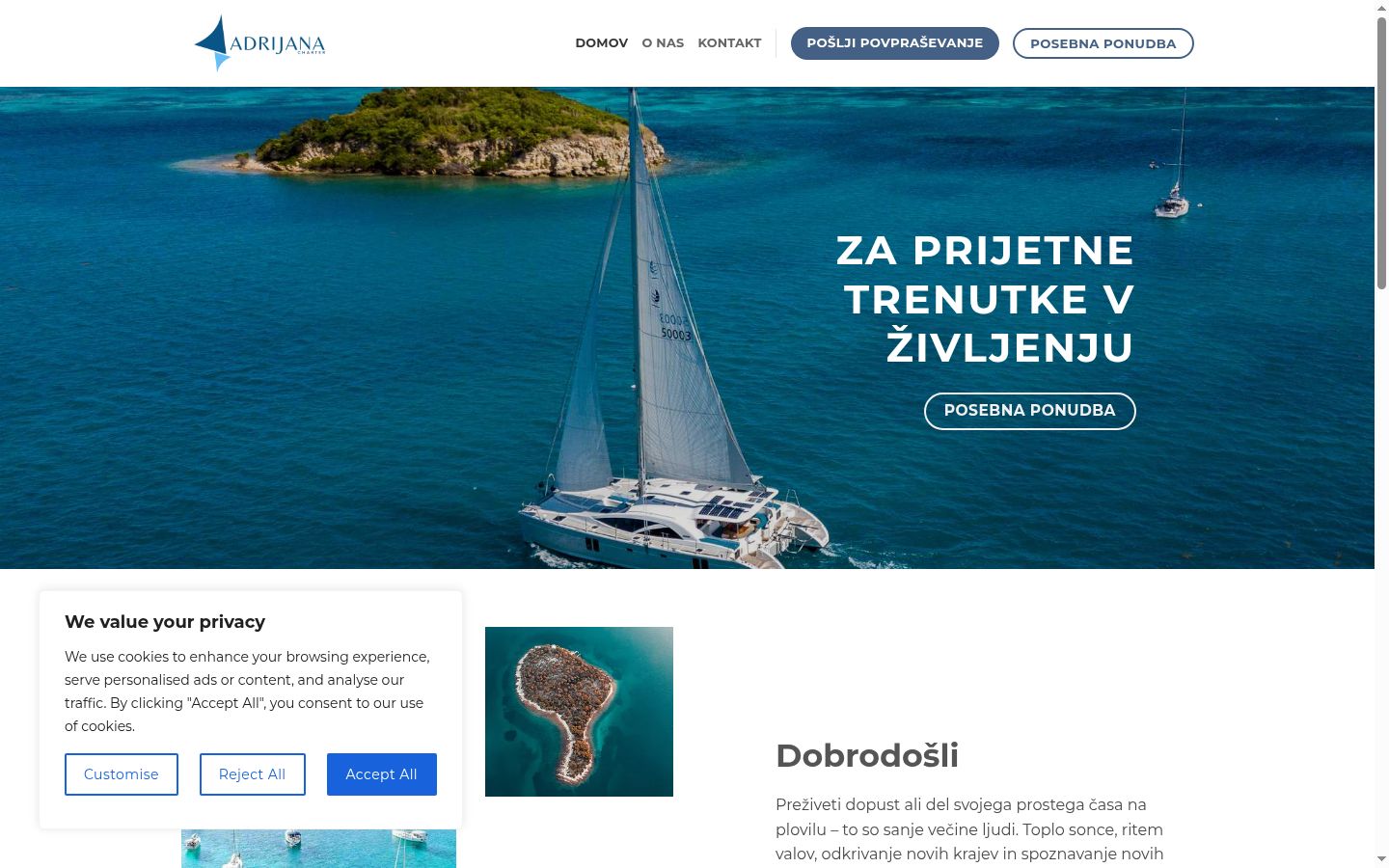 Zrzut ekranu banera zgody wyświetlanego przed jakąkolwiek interakcją