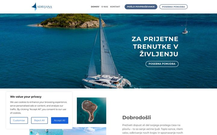 Zrzut ekranu adrijana.si