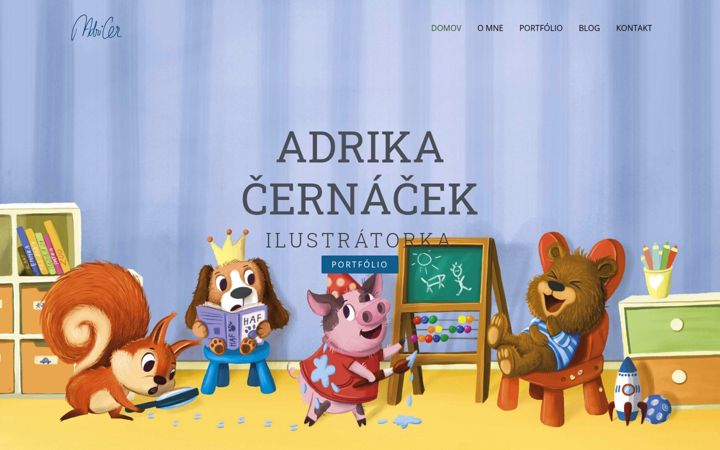 Screenshot of adrikacernacek.sk