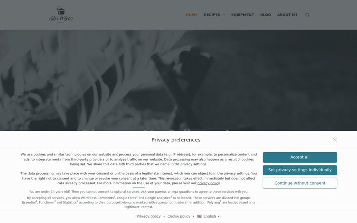 Screenshot of adrimtnezchef.com