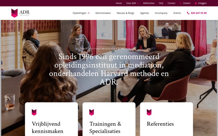 Screenshot of adrinstituut.nl