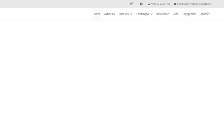 Screenshot of adrion-knoepfle-stuckateur.de