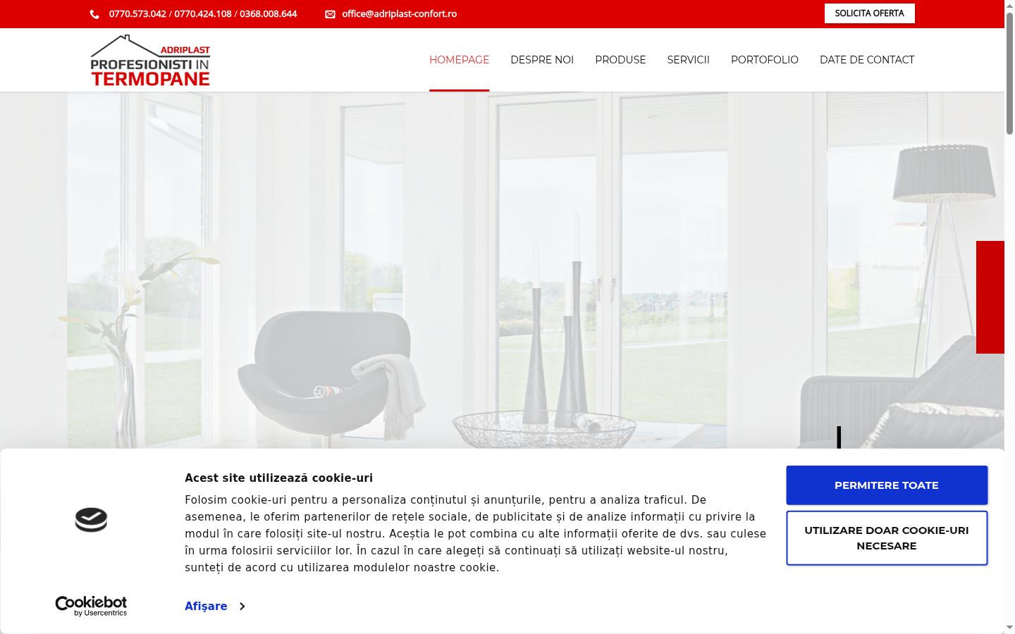 Screenshot des Einwilligungsbanners vor jeglicher Interaktion