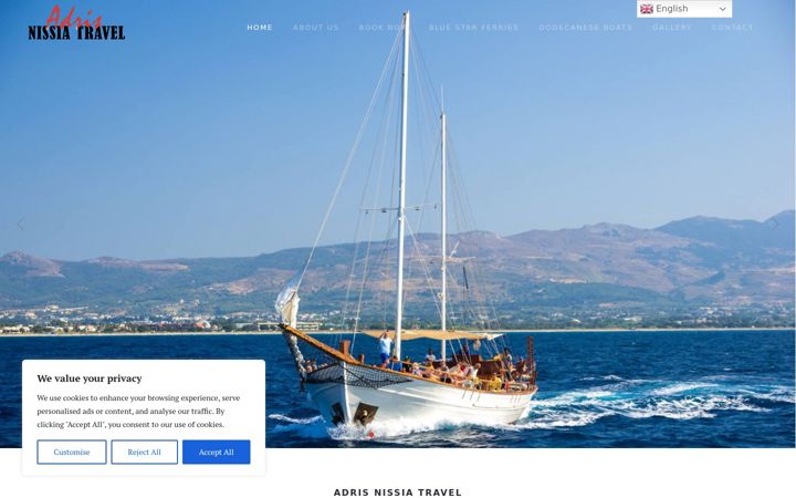 Snímek obrazovky adrisnissiatravel.com