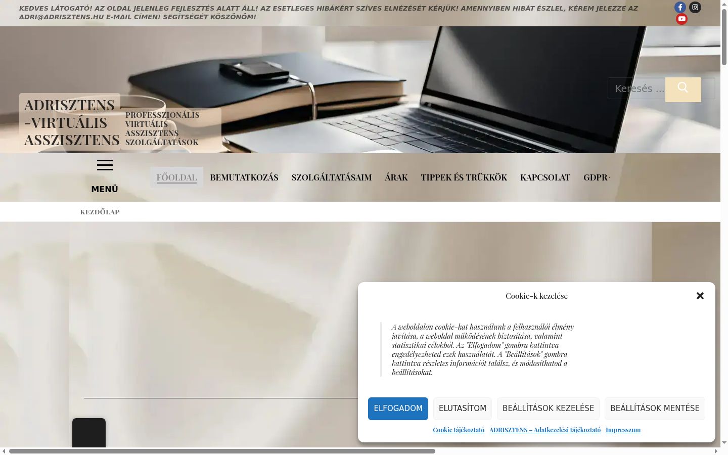 Screenshot des Einwilligungsbanners vor jeglicher Interaktion
