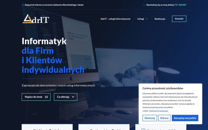 Screenshot of adrit.pl