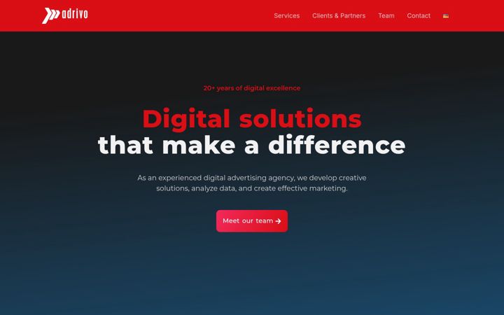 Screenshot of adrivo.com