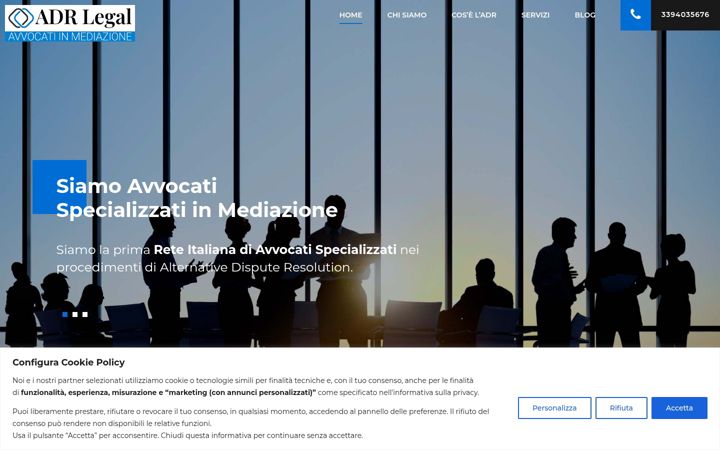 Screenshot of adrlegal.it
