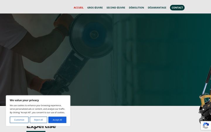 Snímek obrazovky adrmaconnerie.com