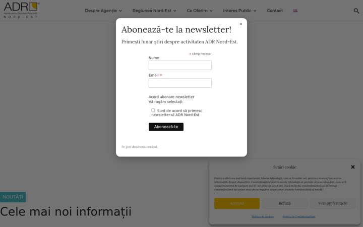 Skärmbild av adrnordest.ro