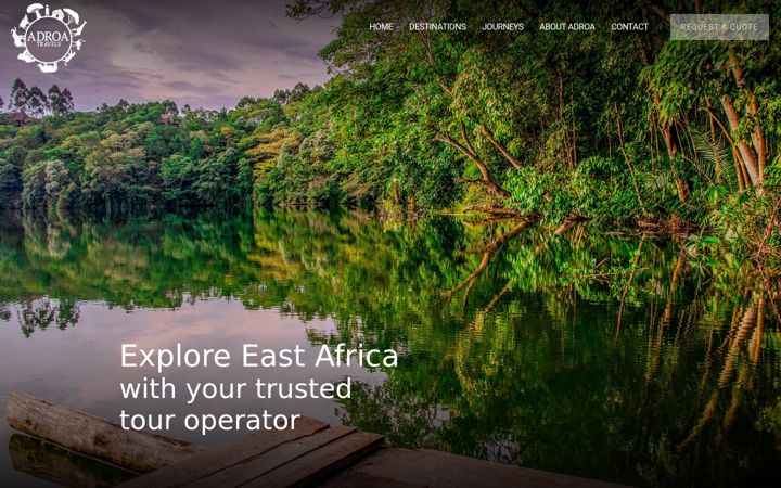 Screenshot of adroa-travels.com