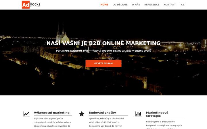 Screenshot of adrocks.cz
