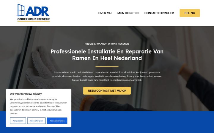 Screenshot of adronderhoudsbedrijf.nl